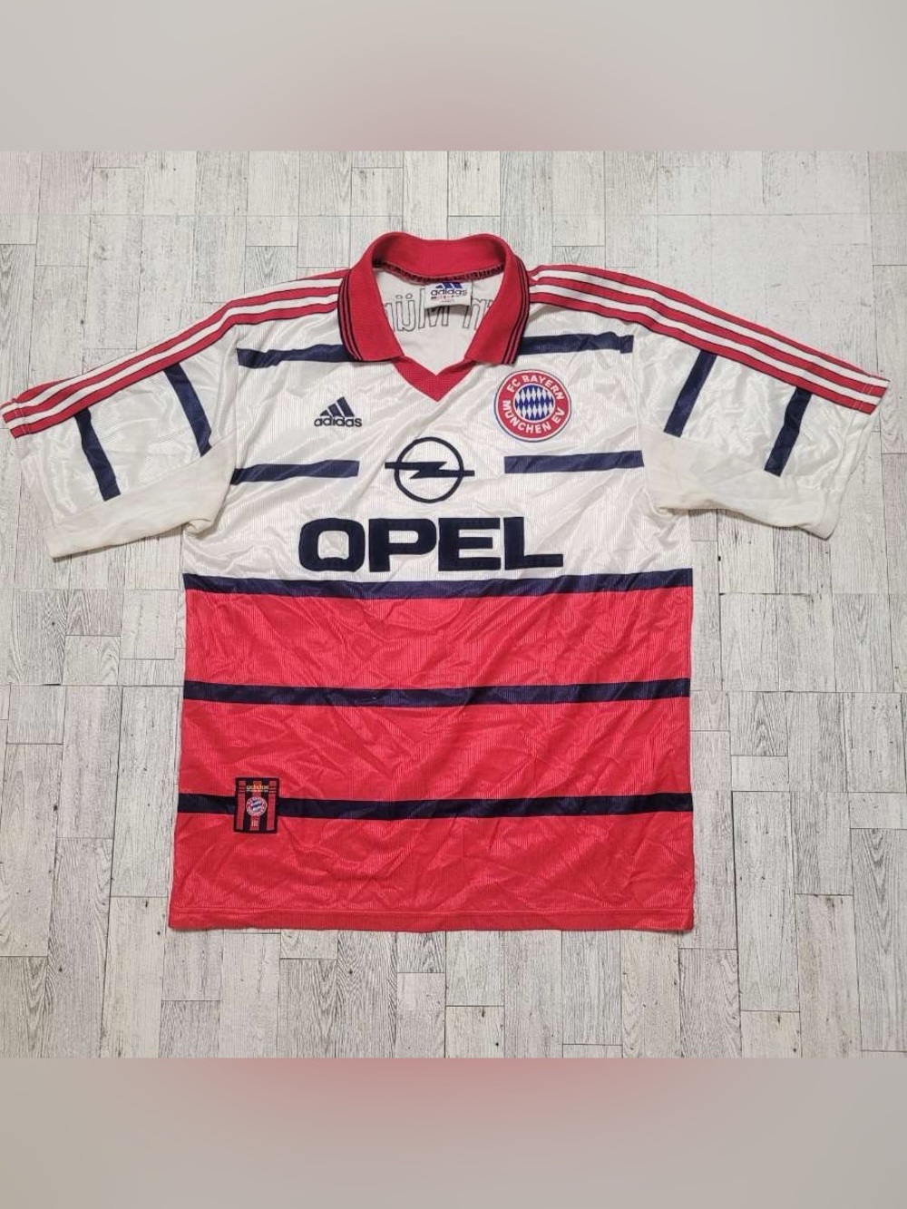 Bayern Munich 1998 99 Vtg Adidas Rare Away Opel Soccer Football Jersey Men’s M